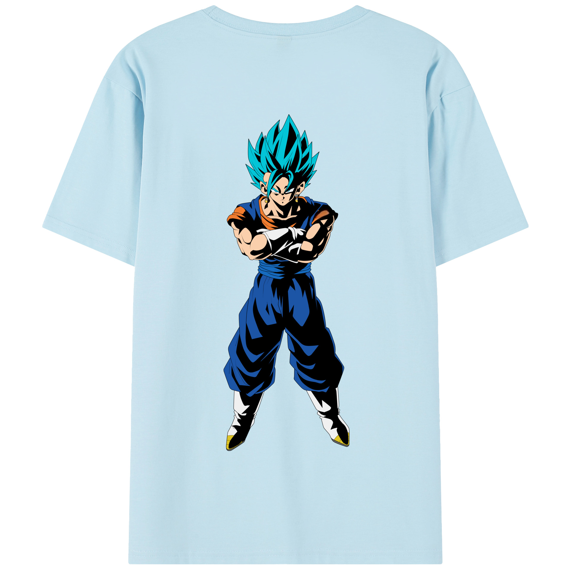 （画像用） ドラゴンボール ベジット DRAGON BALL Vegetto 綿100％半袖Tシャツ（背面プリント）